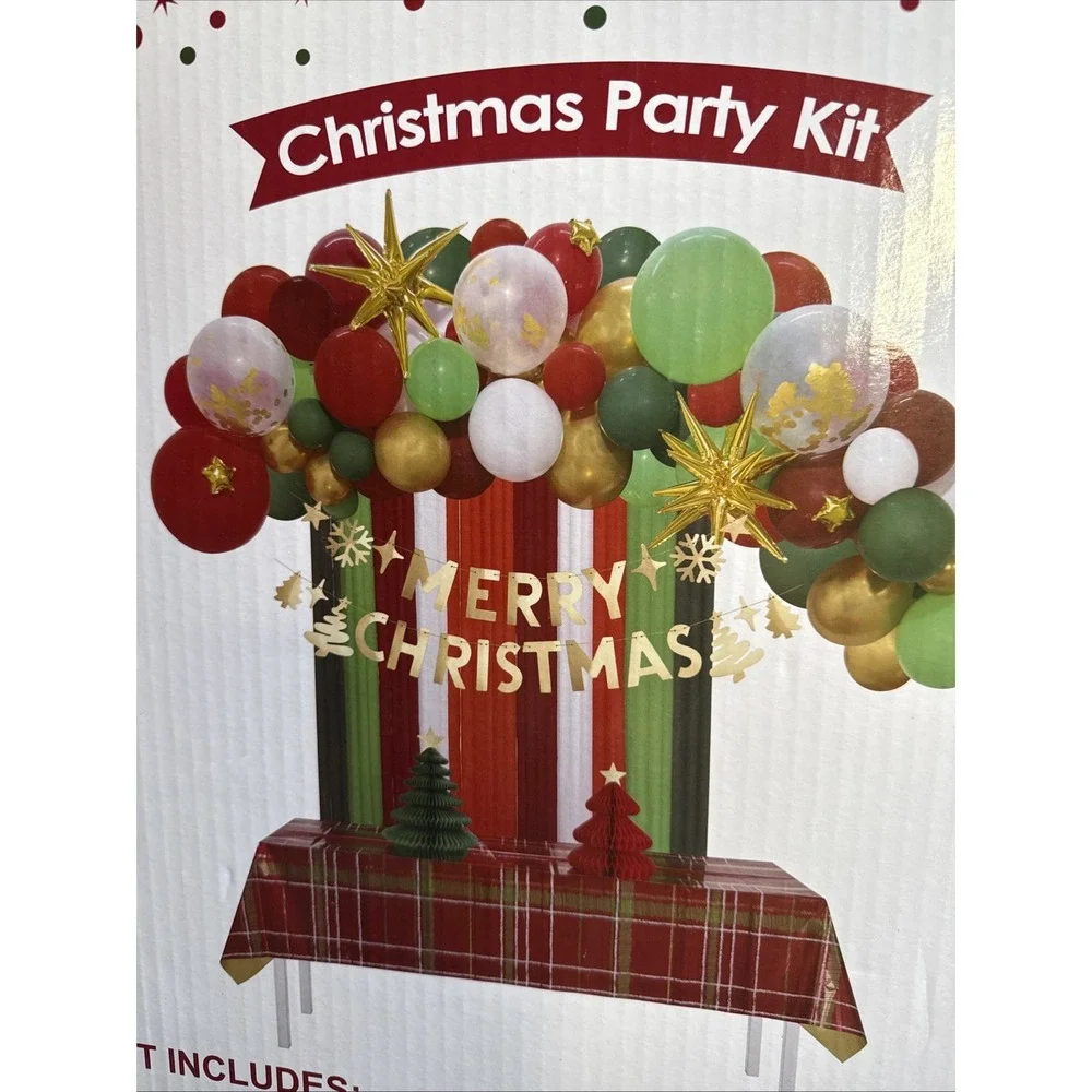Christmas Holiday Party Kit Celebration Theme Party Decoration Bundle NIB